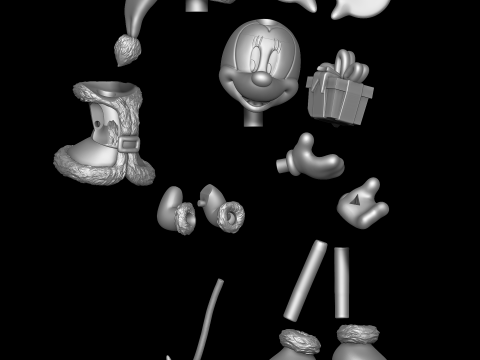 Minnie Mouse Christmas Modelo de impresión 3D