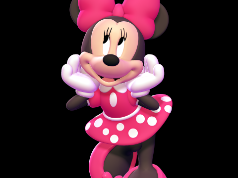 Minnie Mouse 3D-printmodel
