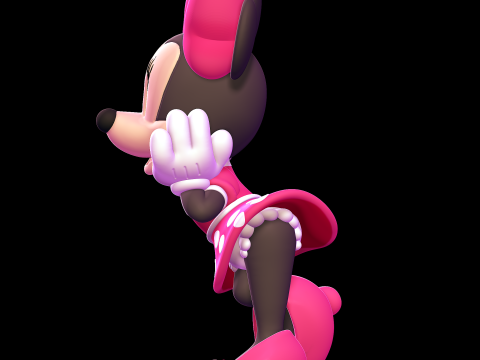 Minnie Mouse Model Cetak 3D