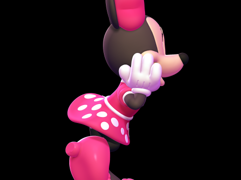 Minnie Mouse Model Cetak 3D