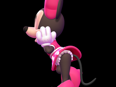 Minnie Mouse 3D Принт Модель