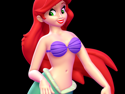 Ariel - The Little Mermaid 3D-printmodel