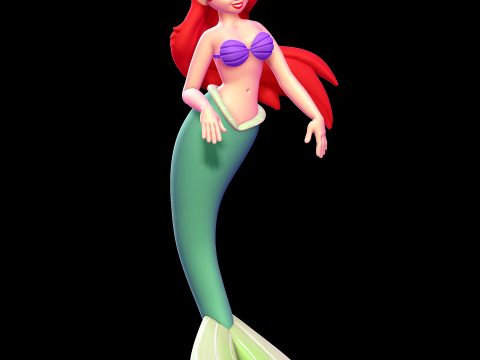 Ariel - The Little Mermaid 3D Print Model