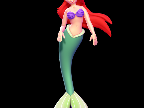 Ariel - The Little Mermaid 3D Print Model