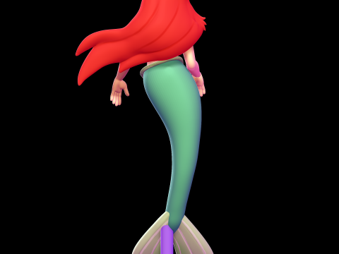 Ariel - The Little Mermaid 3D Print Model