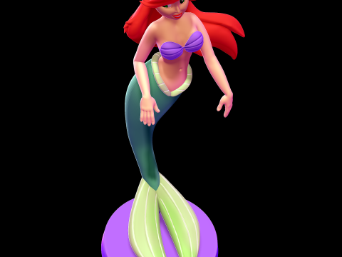 Ariel - The Little Mermaid 3D Print Model