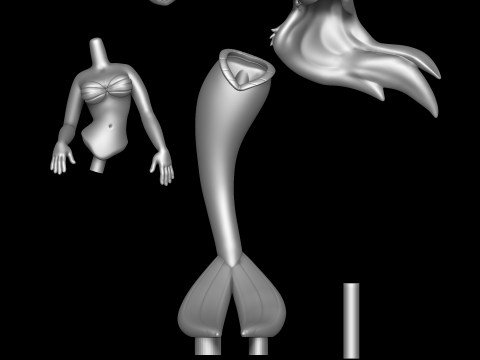 Ariel - The Little Mermaid 3D Print Model