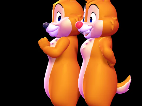 Chip and Dale 3D Print Model