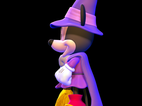 Minnie Mouse Halloween 3Dプリントモデル