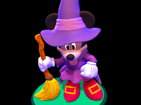 Minnie Mouse Halloween 3Dプリントモデル