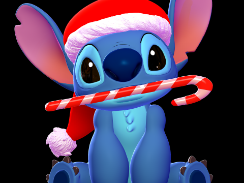 Stitch Christmas - Lilo and Stitch 3D-Druckmodell