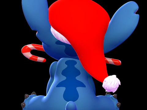 Stitch Natal - Lilo e Stitch Modelo de Impressão 3D