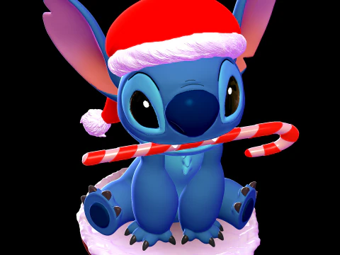 Stitch Natal - Lilo e Stitch Modelo de Impressão 3D