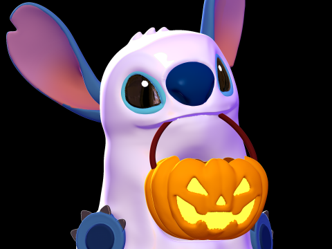 Stitch Halloween - Lilo and Stitch 3Dプリントモデル