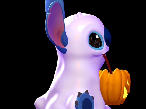 Stitch Halloween - Lilo and Stitch 3Dプリントモデル