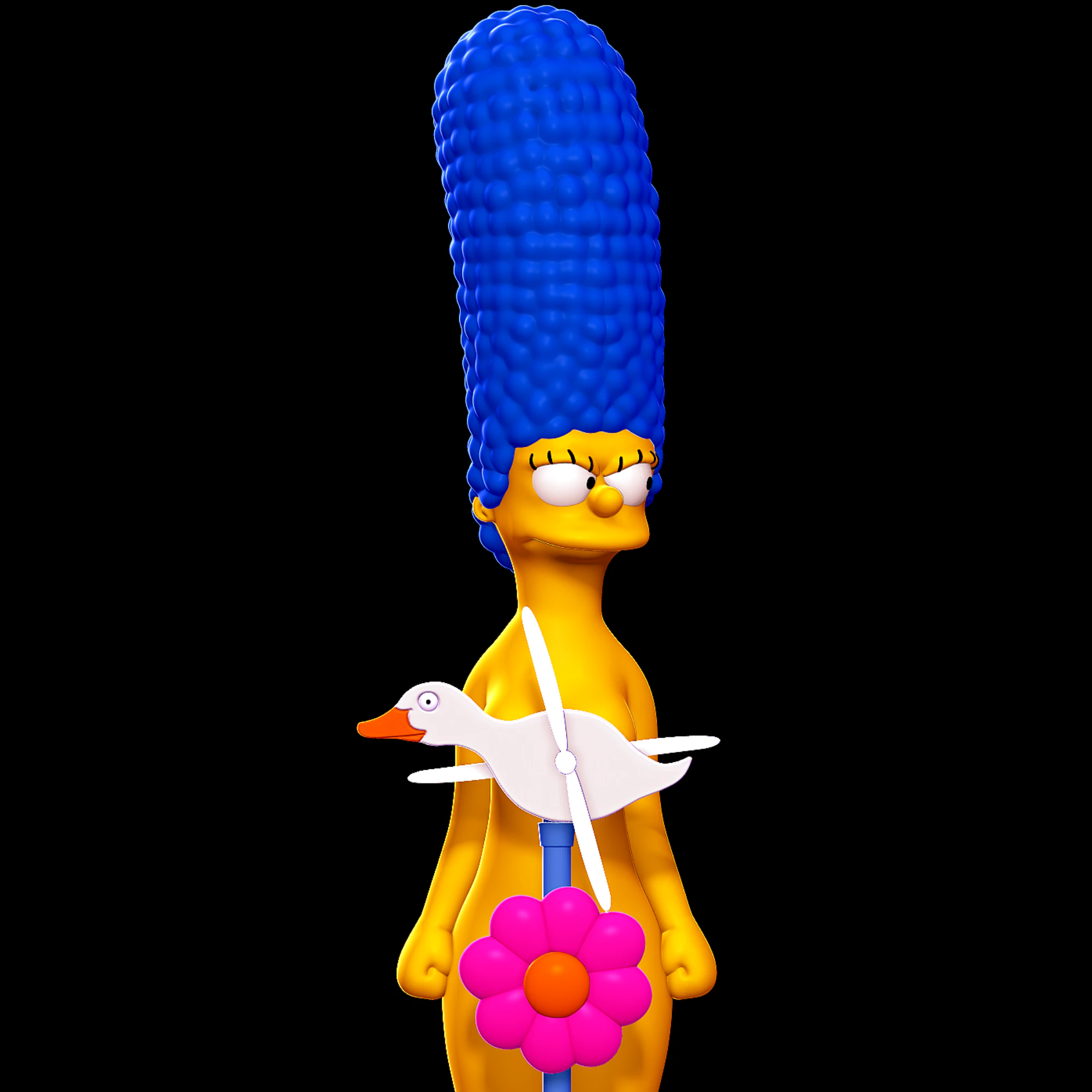 Marge Simpson - The Simpsons 3D Print Model .c4d .max .obj .3ds .fbx .stl .blend 