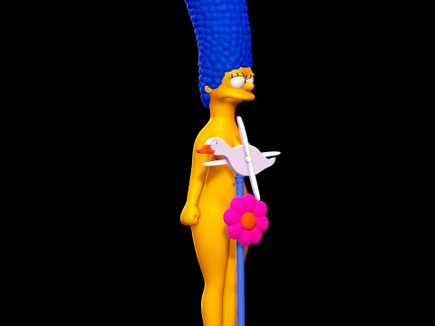 Marge Simpson - The Simpsons 3D Print Model