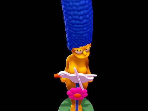 Marge Simpson - The Simpsons 3D Print Model
