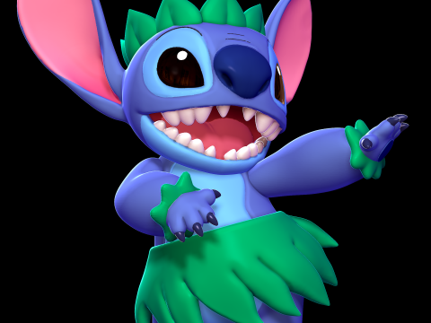 Stitch Hula - Lilo and Stitch Modelo de impresión 3D