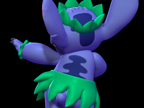 Stitch Hula - Lilo and Stitch 3D Print Model