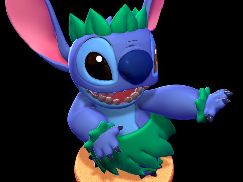 Stitch Hula - Lilo and Stitch Model do druku 3D
