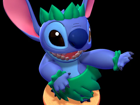 Stitch Hula - Lilo and Stitch 3D Print Model