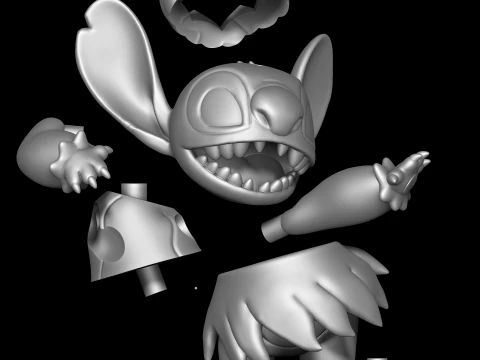 Stitch Hula - Lilo and Stitch 3D Print Model