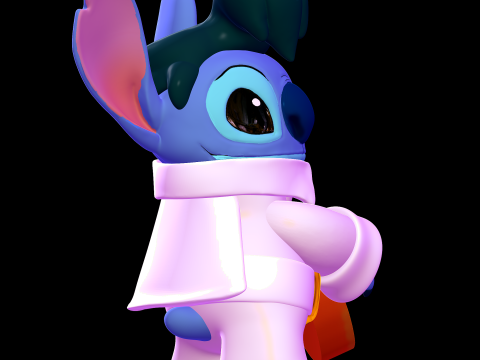 Elvis Stitch - Lilo and Stitch 3D-Druckmodell