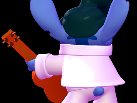 Elvis Stitch - Lilo and Stitch 3D-Druckmodell