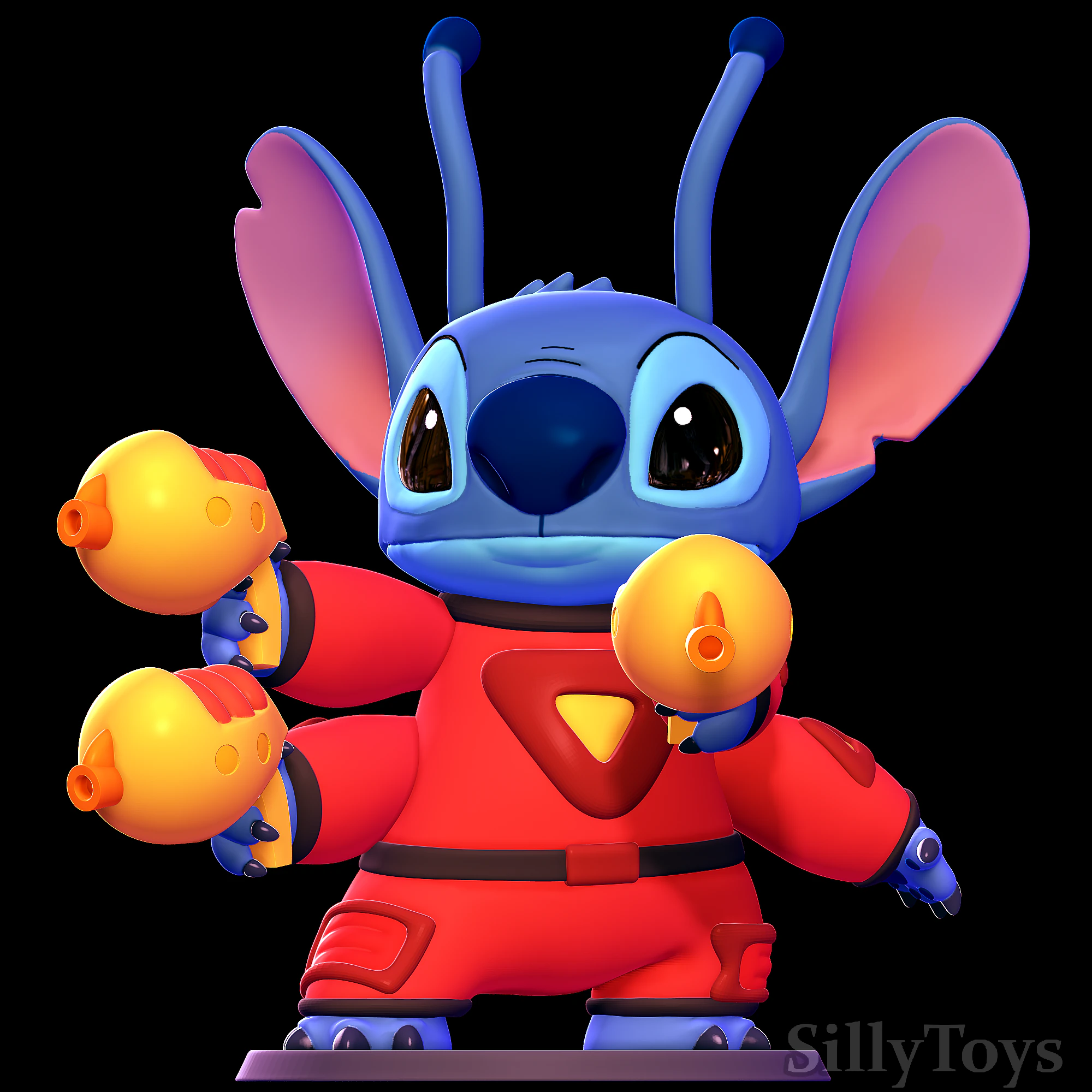 Stitch in Spacesuit - Lilo and Stitch 3D Print Model .c4d .max .obj .3ds .fbx .stl .blend 