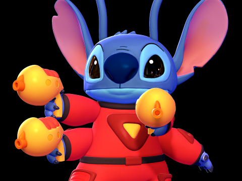 Stitch in Spacesuit - Lilo and Stitch 3D-printmodel