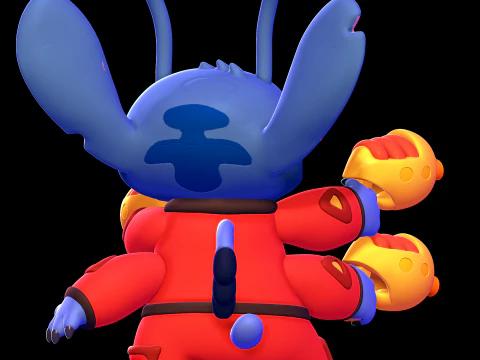 Stitch in Spacesuit - Lilo and Stitch 3D Print Model