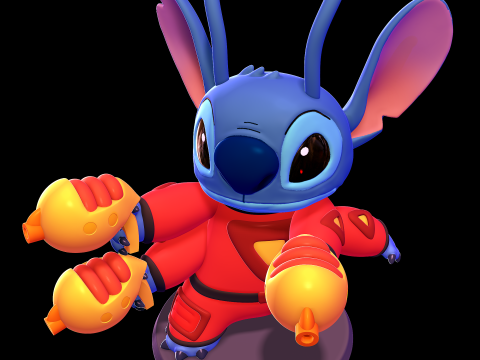 Stitch in Spacesuit - Lilo and Stitch 3D प्रिंट मॉडल