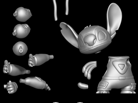 Stitch in Spacesuit - Lilo and Stitch 3D प्रिंट मॉडल