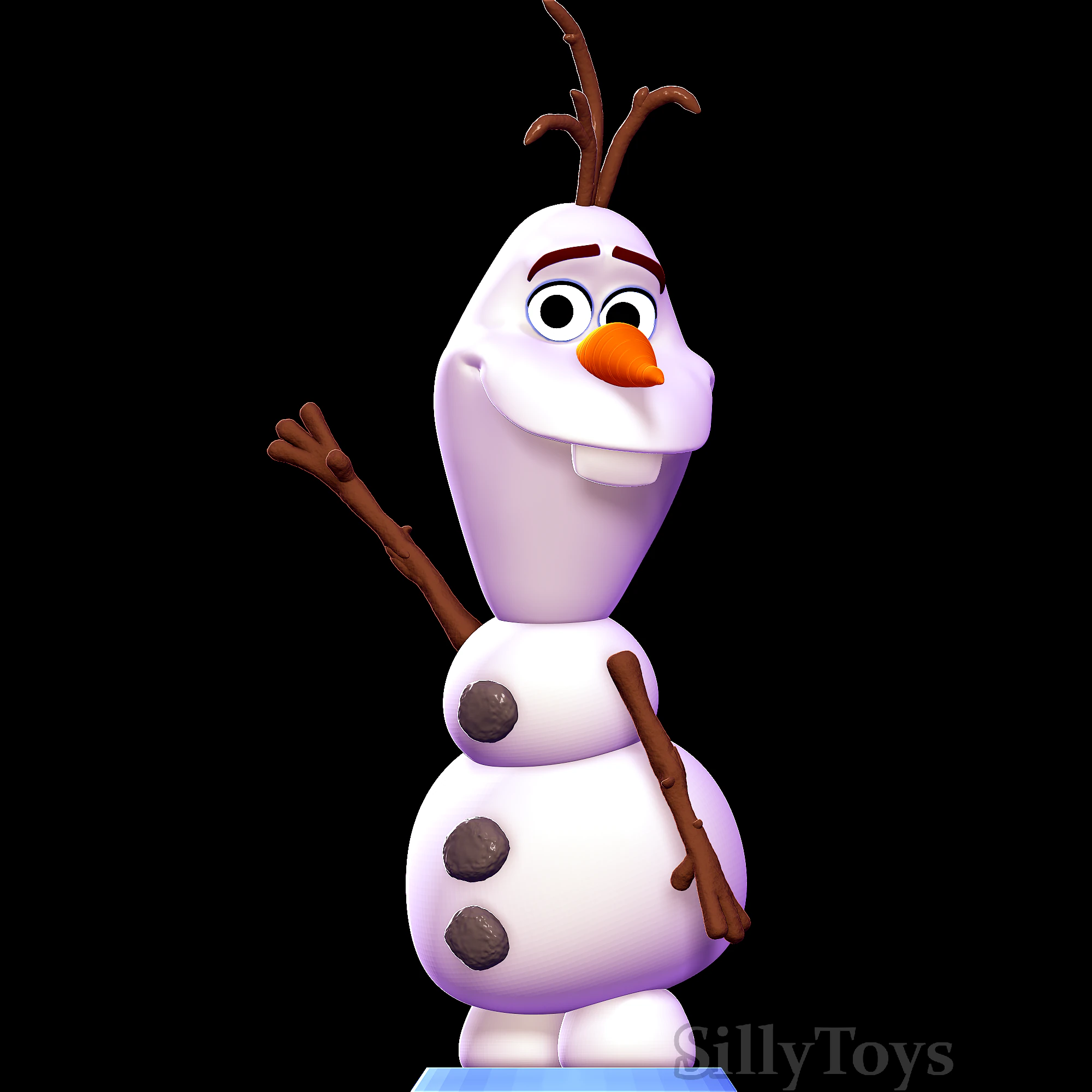 Olaf - Frozen 3D Print Model .c4d .max .obj .3ds .fbx .stl .blend