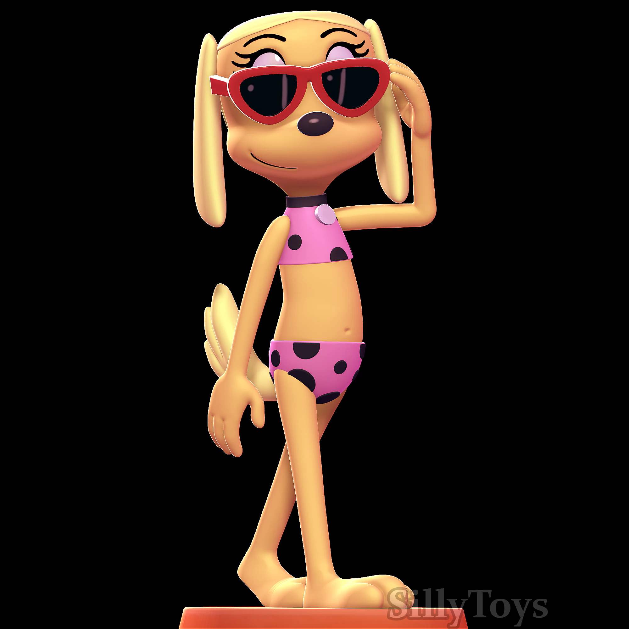 Brandy Harrington - Brandy and Mr Whiskers 3D Print Model .c4d .max .obj .3ds .fbx .stl .blend 