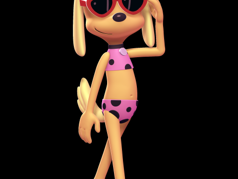 Brandy Harrington - Brandy and Mr Whiskers 3D-printmodel