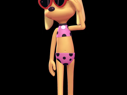 Brandy Harrington - Brandy and Mr Whiskers 3D Print Model