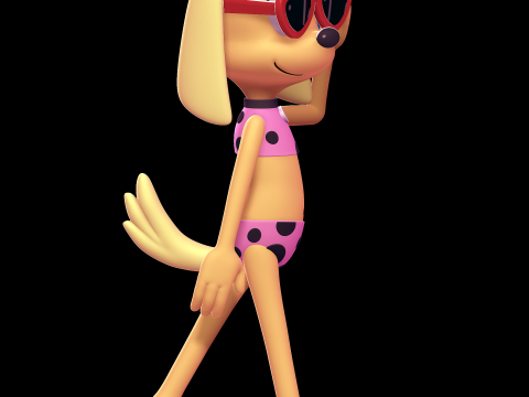 Brandy Harrington - Brandy and Mr Whiskers 3D 打印模型