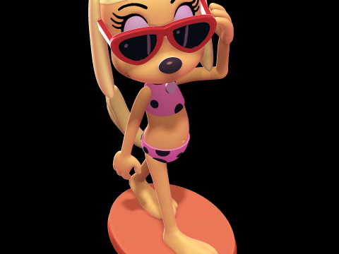 Brandy Harrington - Brandy and Mr Whiskers 3D 打印模型
