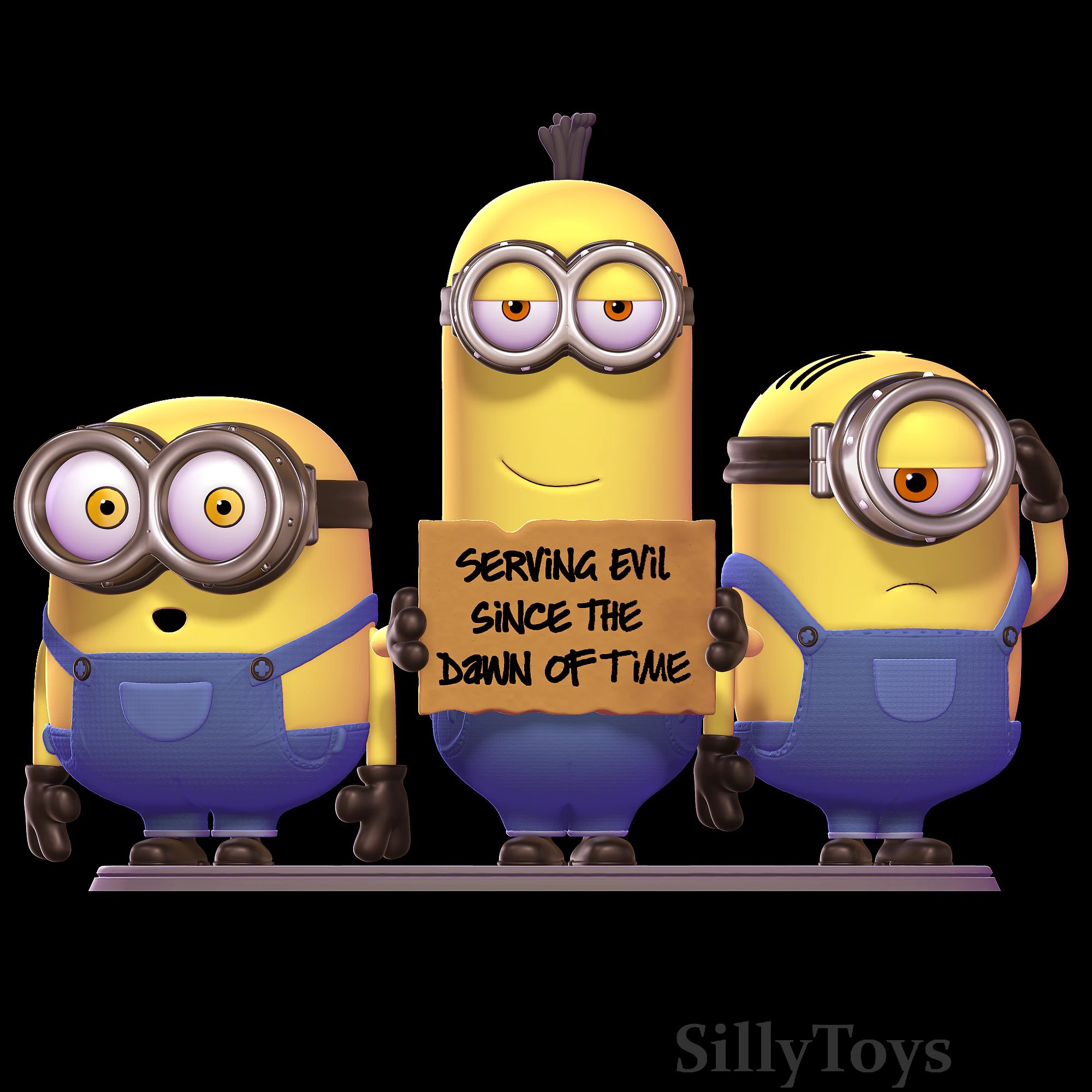 Minions Diorama 3D Print Model .c4d .max .obj .3ds .fbx .stl .blend 