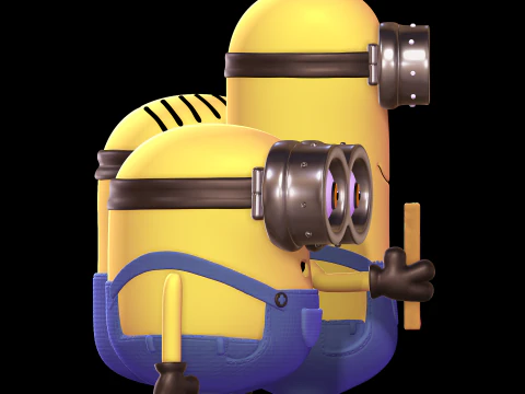 Minions Diorama 3D Print Model