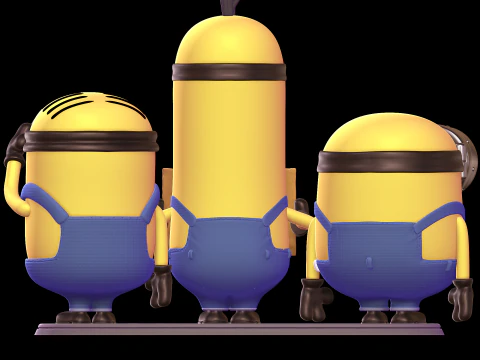 Minions Diorama 3D Print Model