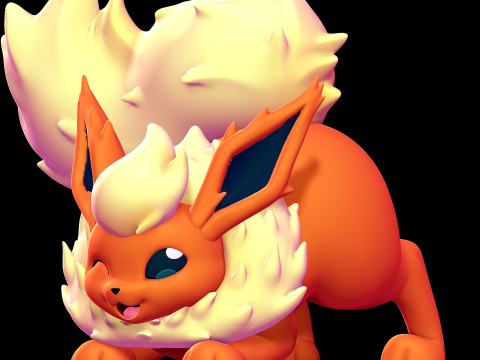 Flareon - Pokmon 3D-printmodel