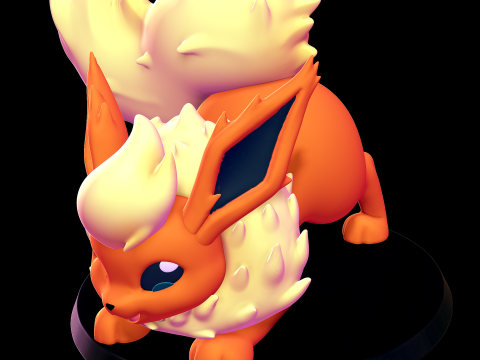 Flareon - Pokmon 3D Принт Модель