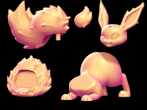 Flareon - Pokmon 3D Принт Модель