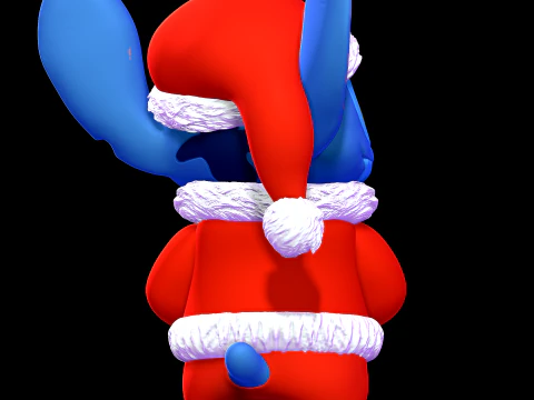 Stitch with Scrump Christmas - Lilo and Stitch 3D Print Model