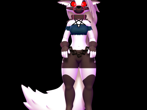 Loona handcuffed - Helluva Boss 3D Print Model
