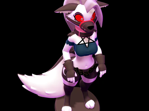 Loona handcuffed - Helluva Boss 3D Print Model