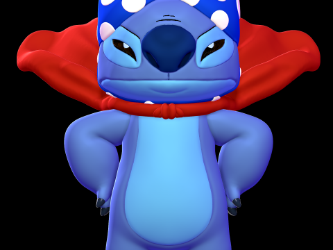 SuperHero Stitch - Lilo and Stitch 3D-printmodel